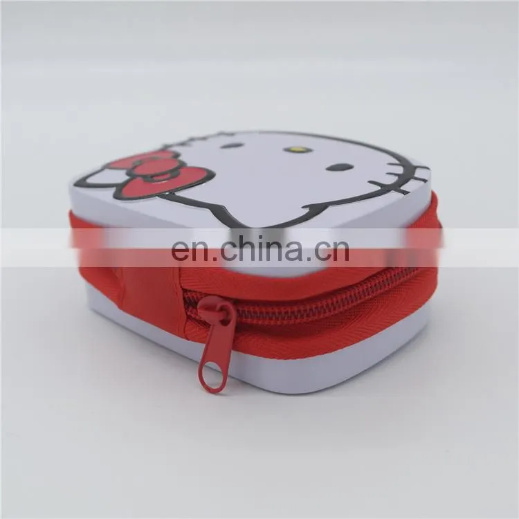 Round gift metal tin wallet tin coin wallet wholesale