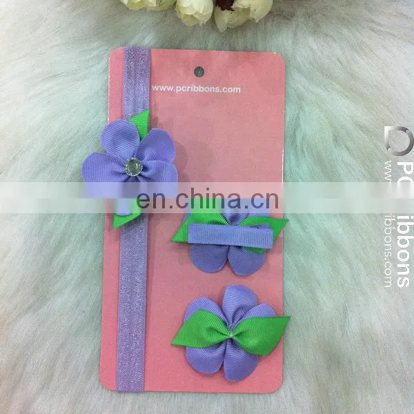 Lavender Girls Hair Accessories Combination Hair Clips Headbands