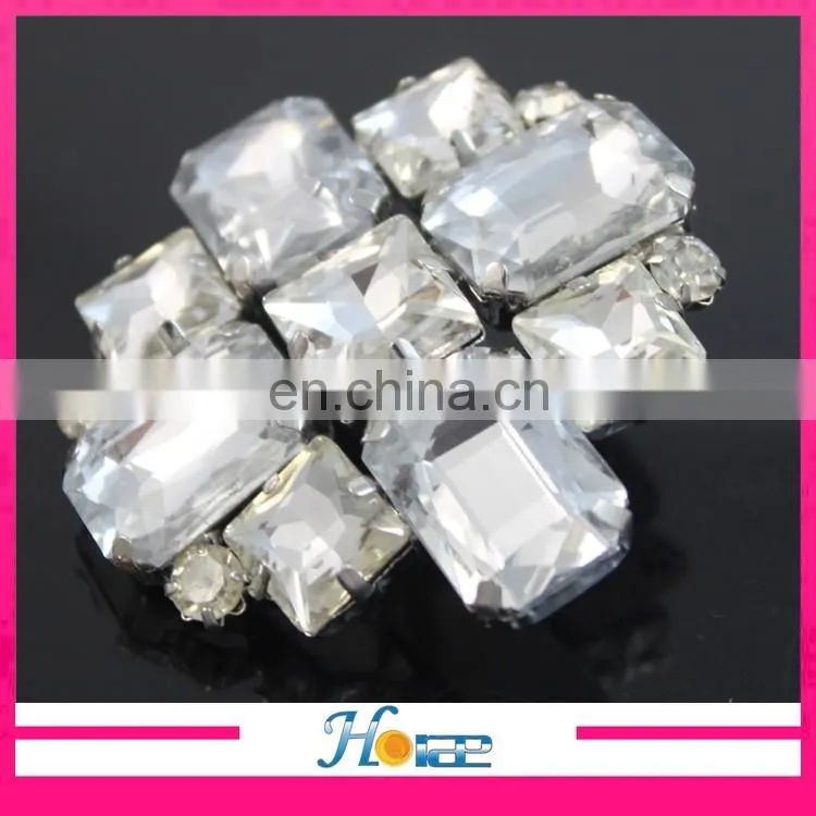 decorative cheap handmade rhinestone crystal shoe clip