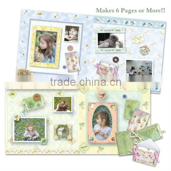 classic garden floral pattern ribbon scrapbooking