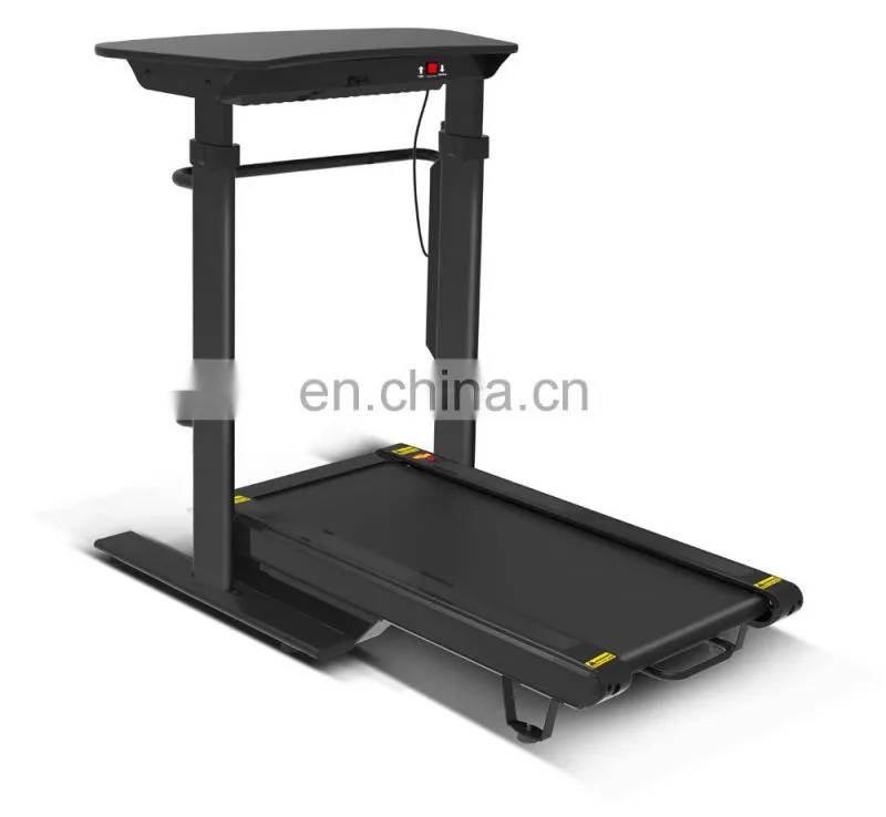 New folding treadmill desk for home and office use with mini electric lift desktop speed from 1-8km/h