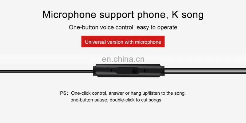 Bone conduction headset high quality wired headphone mini air in ear wired earphone for mobile phone