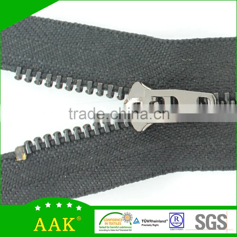 4YG slider 4#Gun metal y-teeth close end big backpack metal zipper