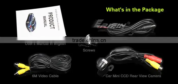 Erisin ES580 18 mm Mini Car Color CCD Reverse View Camera
