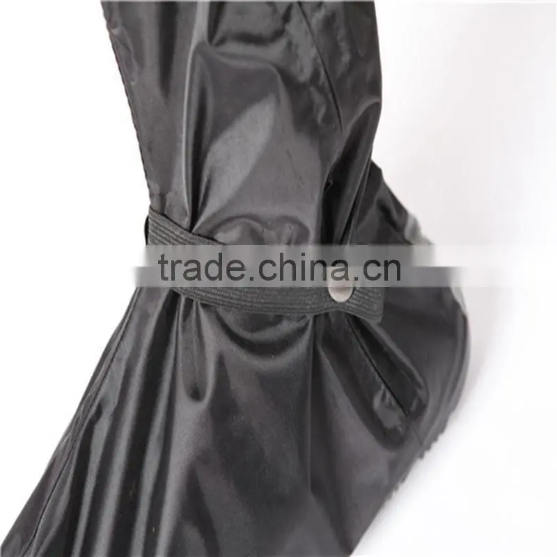 Hot sale PVC Outsole Material and low Upper Material black rain shoe cover