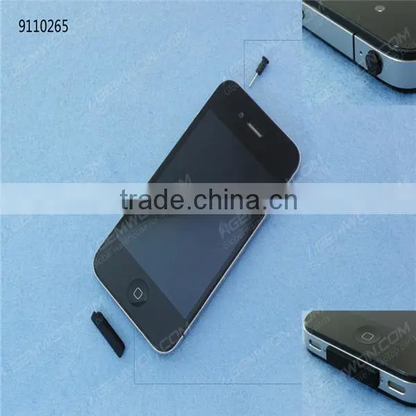 High Quality ! Dustproof Plug For iPhone 4 Black