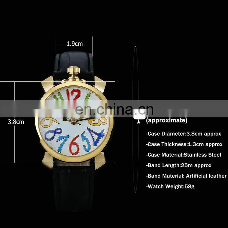 Winner U8060 Watches Women Gold Bezel Rainbow Color Numeral Dial Automatic Mechanical Wrist Watches Leather Strap Ladies Watch