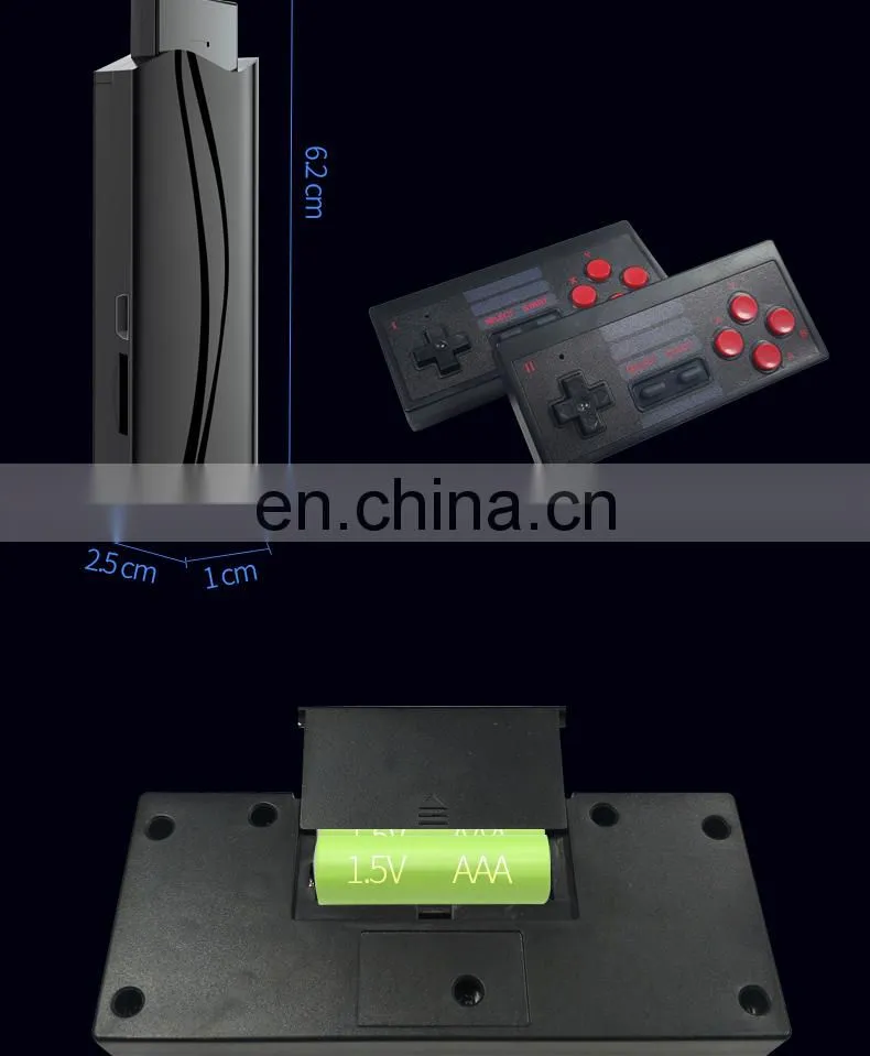 USB Wireless Handheld TV Video Classic Game 8 Bit Mini Video Console Support AV/HD EXTREME MINI GAME BOX RS-54
