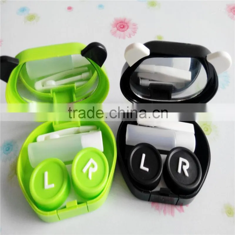 animal shaped cute panda contact lens solution case