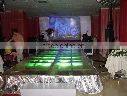 popular hot sale glass stage for events/magnifying glass led,flashing glass electric lighting glass