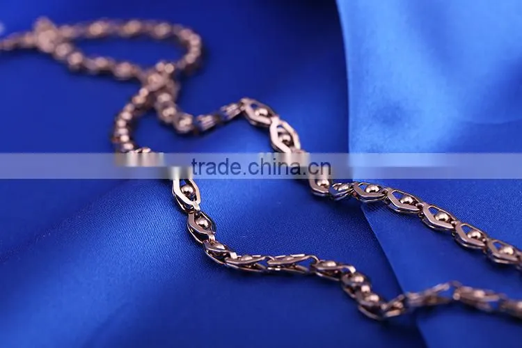 Luxuriant coffee gold plated link chain decorative chain necklace jewelry chain