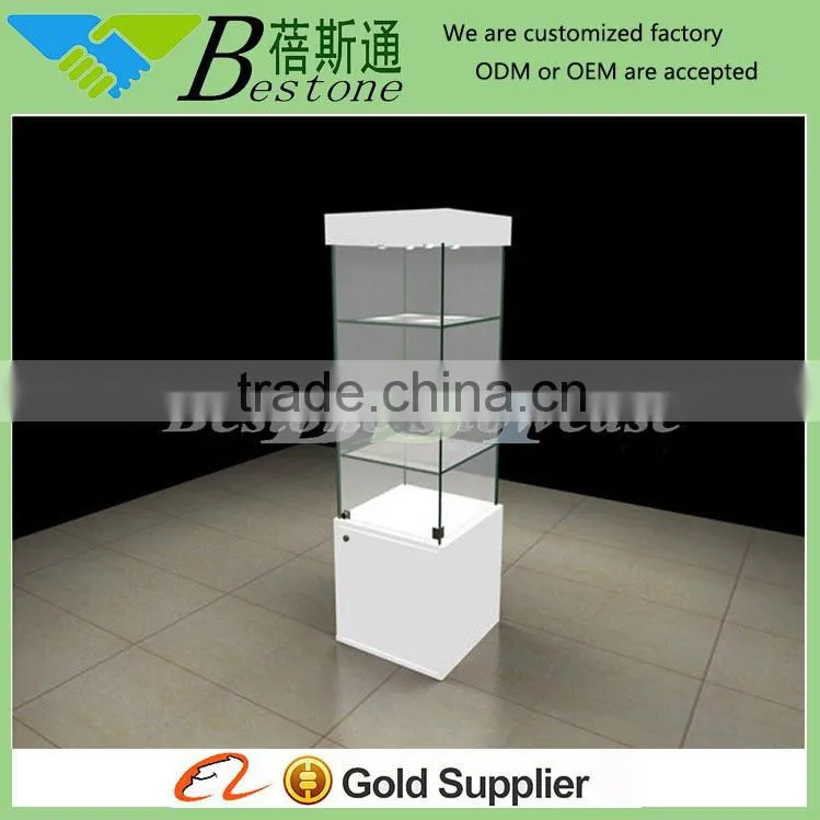 Used cabinet shop equipment, antique wooden glass display cabinet, Upright watch display cabinet