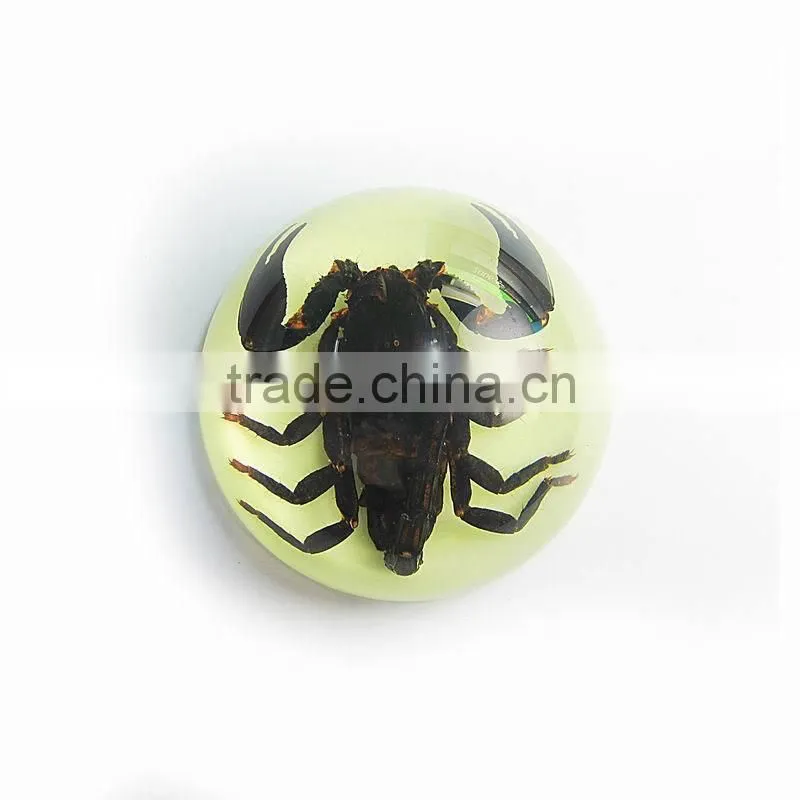 Promotional gifts glow in dark semicircle crystal ornament