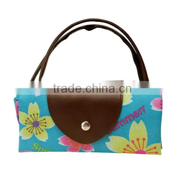 vegetable folding shopping trolley bag with logo