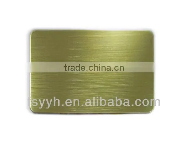 Colored decorative 304 stainless steel sheet plate hairline/hl finish