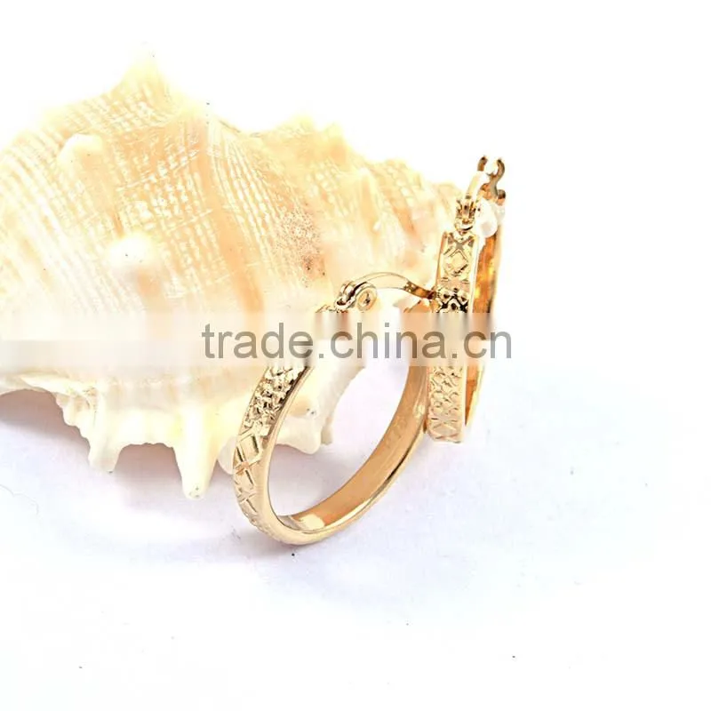 best selling stainless steel jewelry gold earrings big hoop earrings