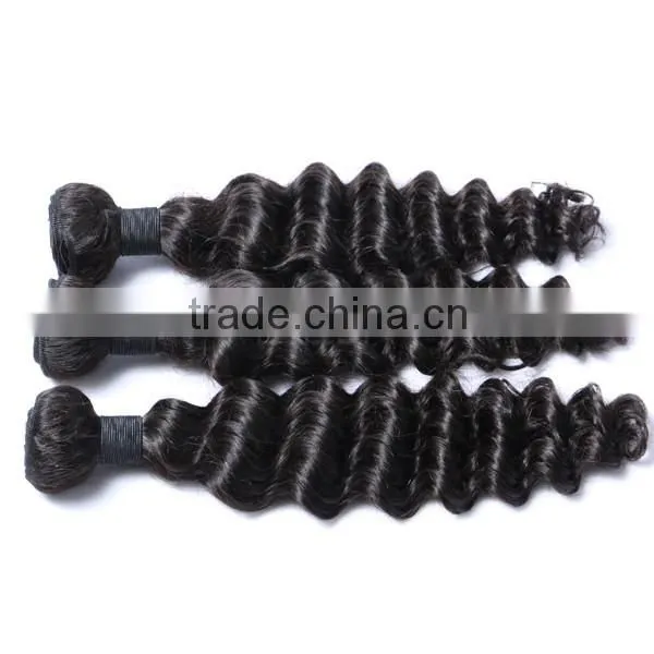 10A top quality brazilian virgin hair deep wave hair bundles long service time