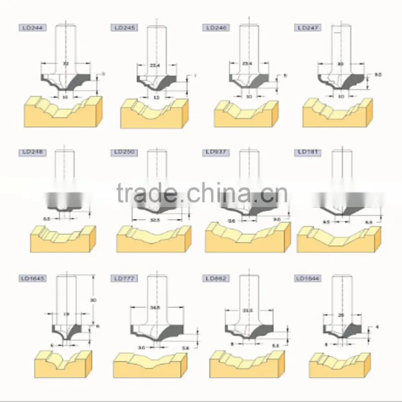 Diamond Router bit cutter for MDF cabinet
