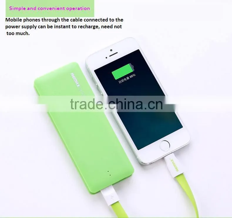 2015 Remax candy usb power bank 5000mah