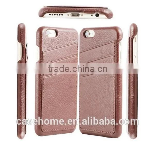 For Iphone 6s Back Cover with Genuine Leather Material