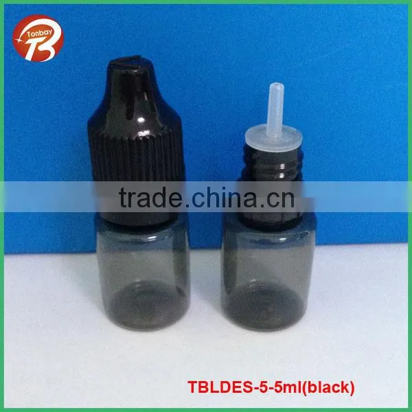 10ml PET tamper evident childproof cap amber plastic dropper bottle