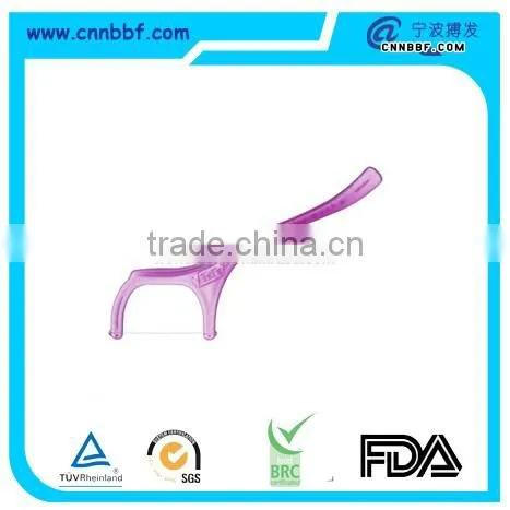 Dental floss pick slides easy between teeth shred resistant floss