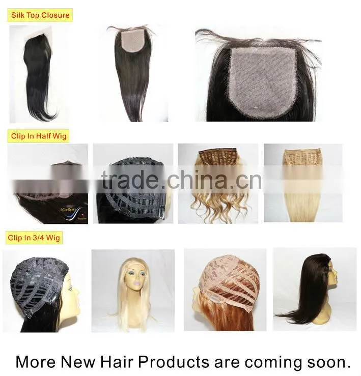 High light 613# 27# best quality human hair clip in half wig