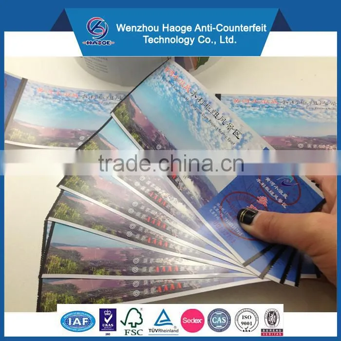 Cinema ticket, bus ticket, admission ticket & entrance ticket coupon
