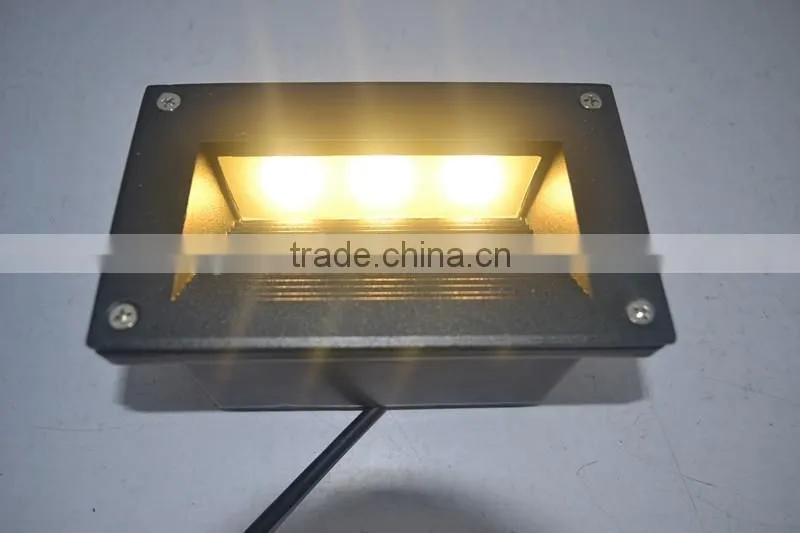 outdoor step wall light led 3 watt 12 volt aluminum