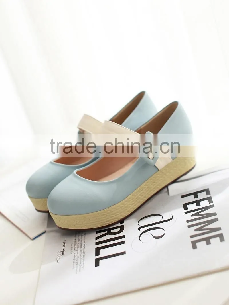 2014 New Arrival fashion rubber sole platform shoes for women