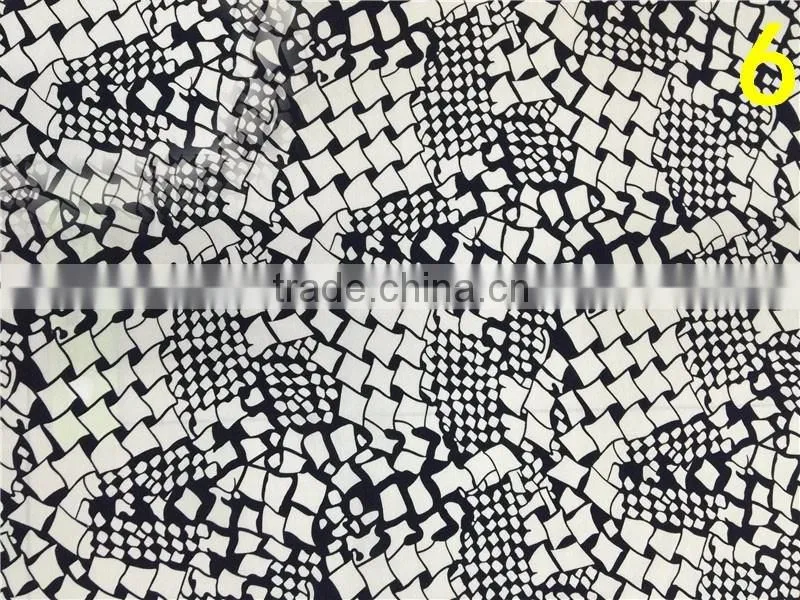 100% printed viscose stock wholesale shirting fabric