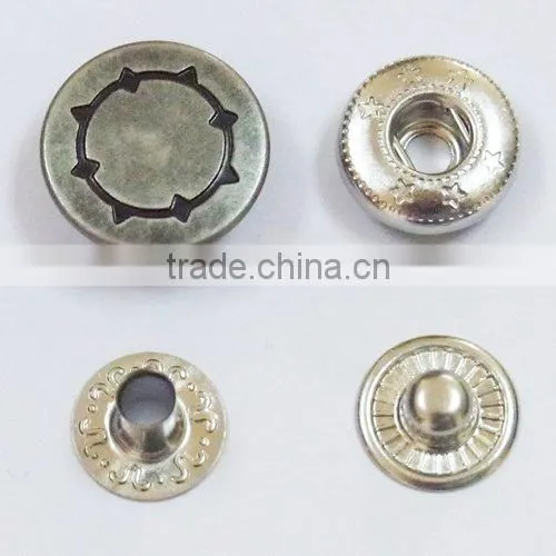 Cap snap button