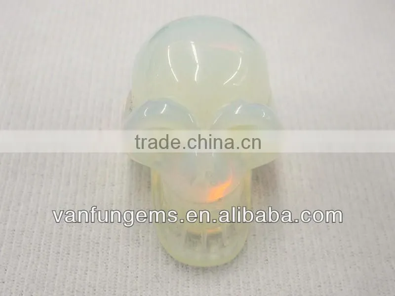 Wholesale Gemstone Synthetic Opal Carving Skull