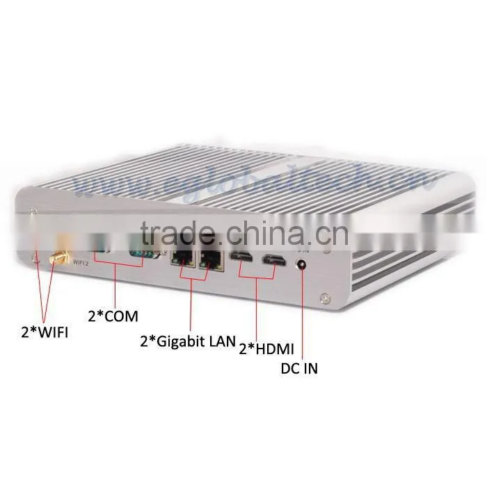 Industrial PC Server thin Client Intel Core i3 5010U 16GB RAM 256GB SSD Laptop Hard Disk for USB Flash Drive 2 HDMI 2COM 2RJ45