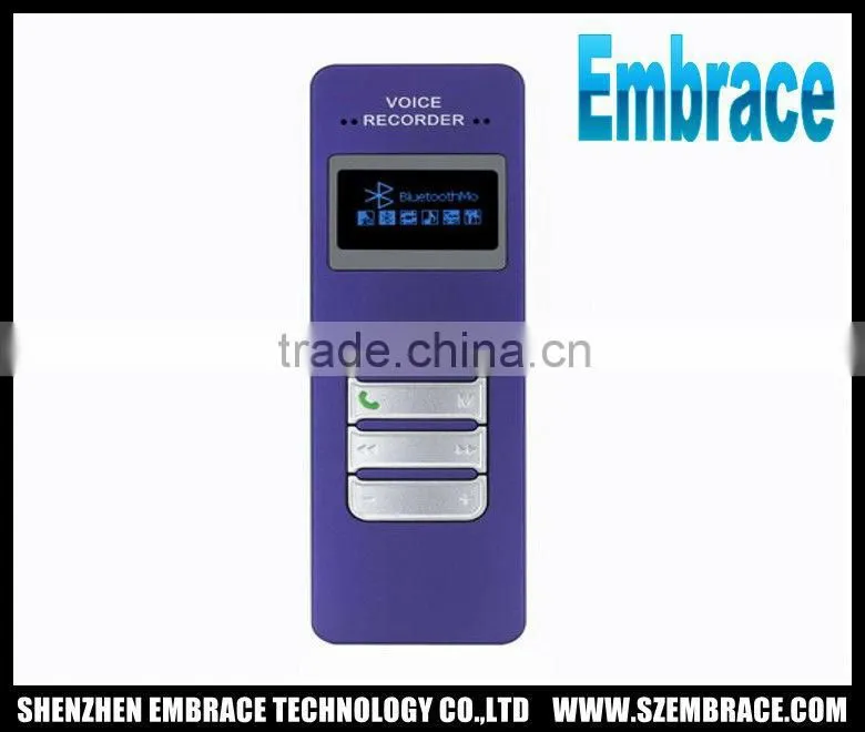 the world's frist bluetooth voice recorder Support Bluetooth handsfree speakerphone