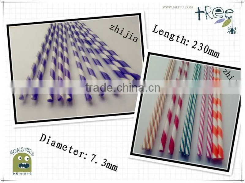Low price hard plastic printing straw for party