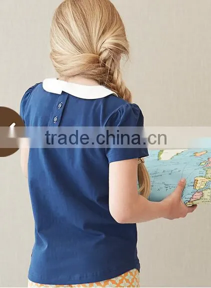 USA children's organic cotton ruffle t shirts wholesale price so cheaper