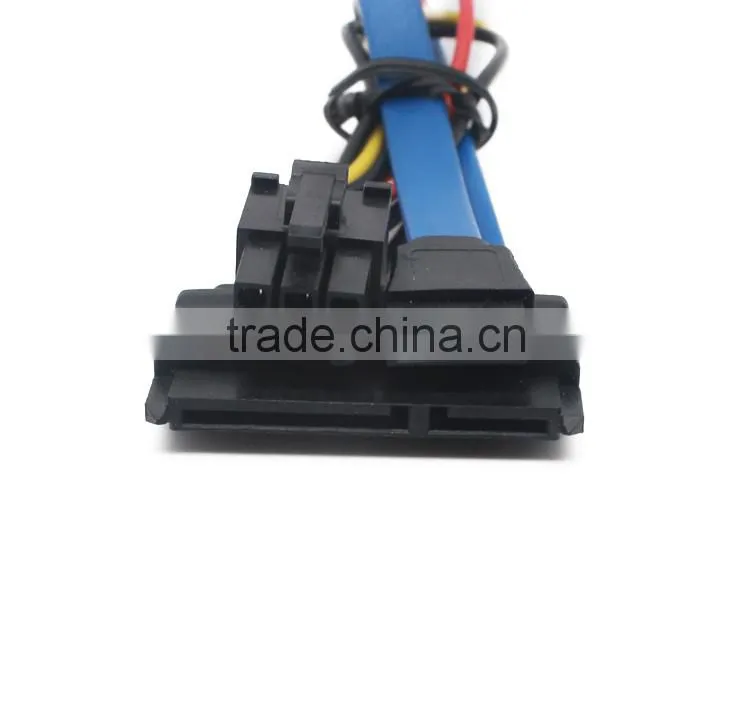 SATA22P To 7Pin +4Pin Power Cable,sata Hard disk cable