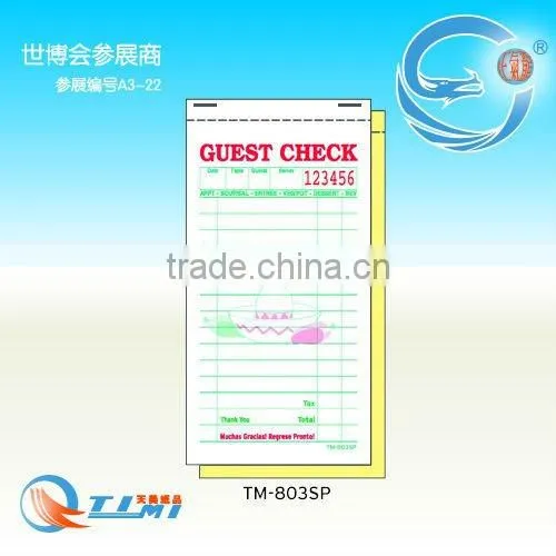 Guest check TM-803SP
