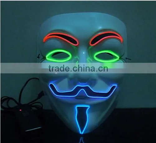 EL Mask / EL Wire Mask / fashion ligting up mask for party/ Halloween/christmas