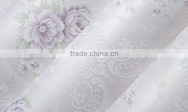 Home design rural glitter flower beautiful wallpaper for home