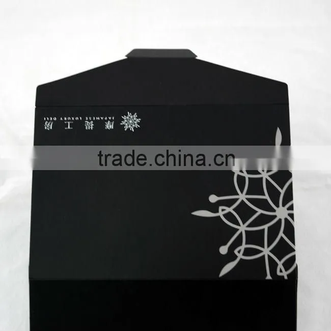 High quality black folded box