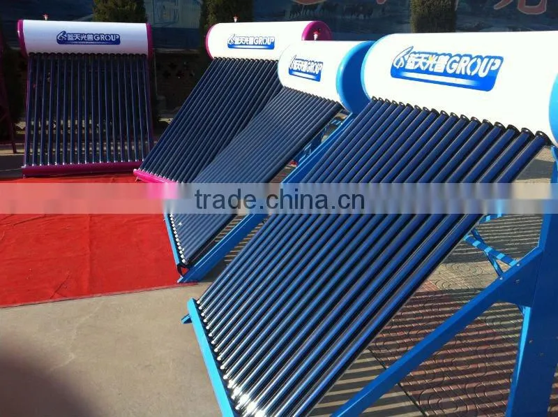 compact solar water heater with three target solar glass heat pipe