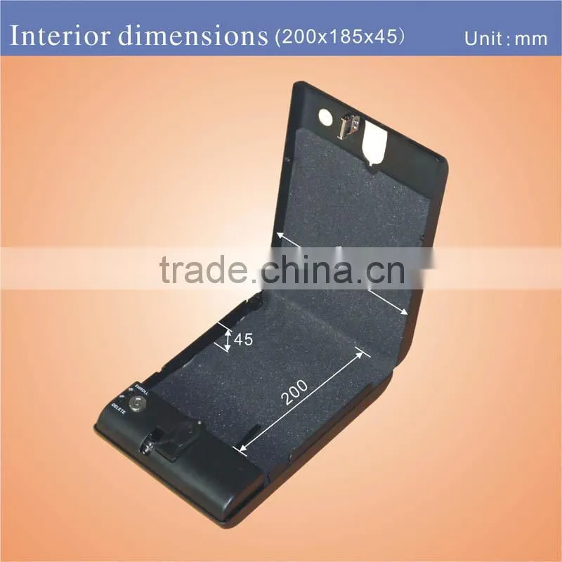 Wholesale- MS100 Biometric Fingerprint safe lock box