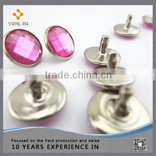 Colorful decorative pearl rivet for garment