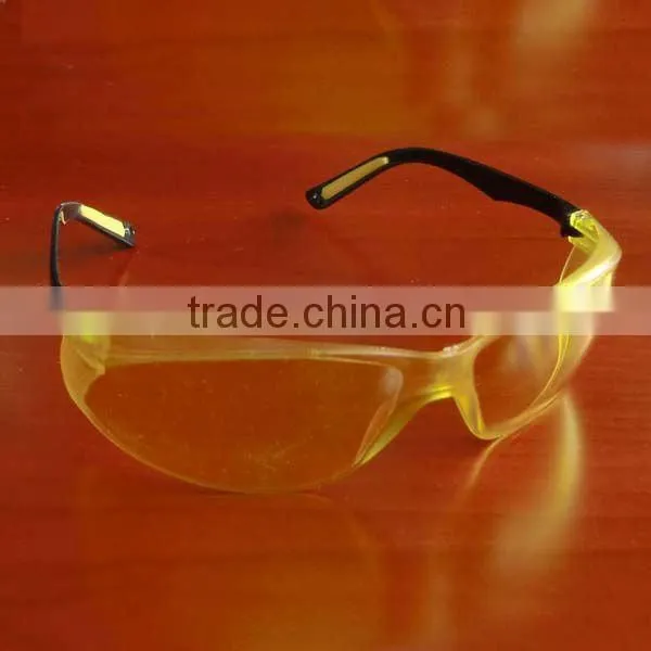 pc safety glasses soft wide PVC frame safety glasses eye protective PC lens safety glasses