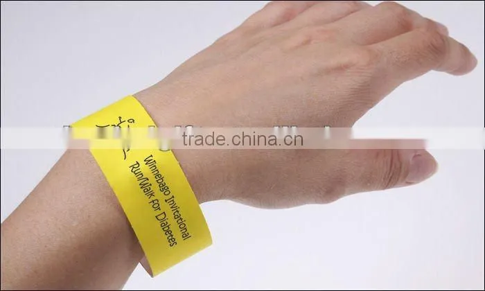 tyvek paper wristband