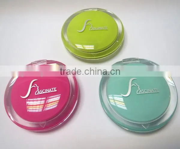. Double sided round pocket makeup mirror