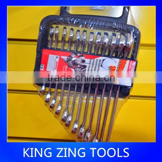 Double open wrench and spanner