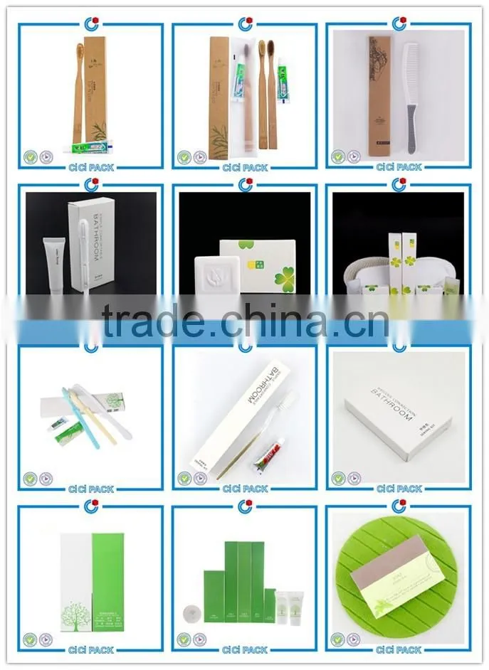 Cheap hotel use tooth set holder box, toothbrush set box